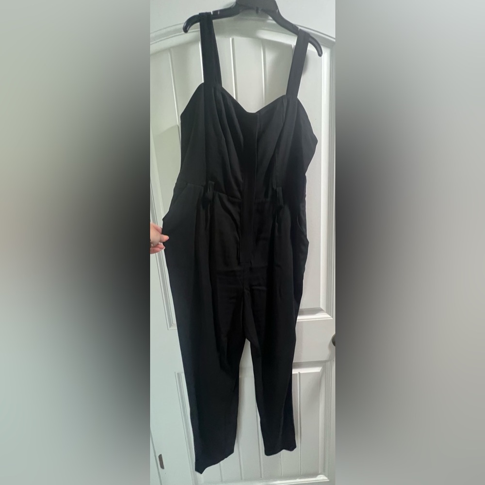 Nine West Utility Cargo Zip-Up Jumpsuit